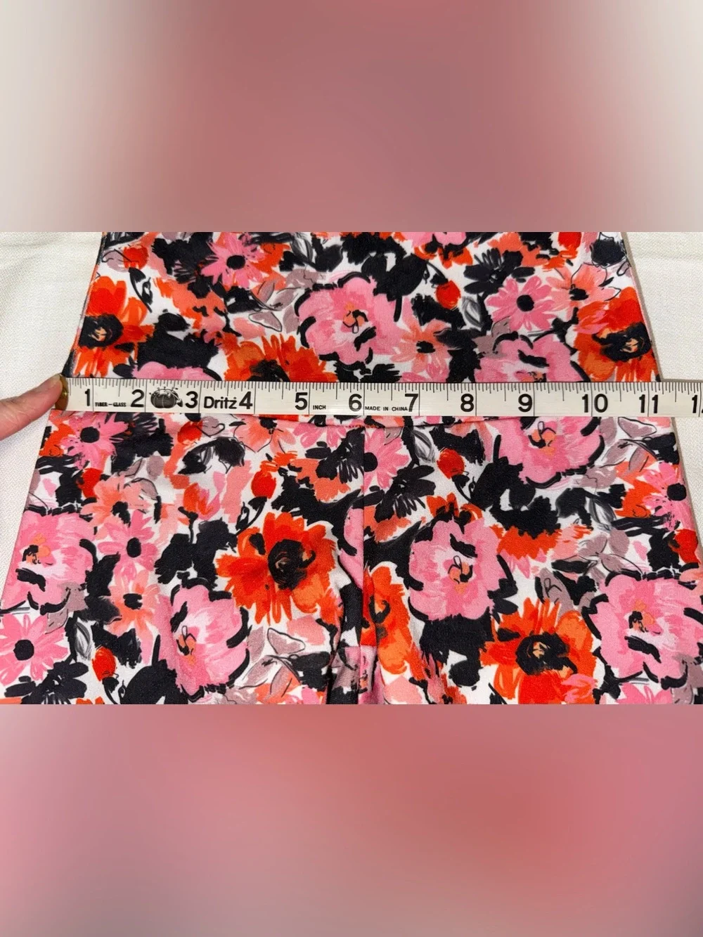 Jo & Jax Dance Set Pink & Red Floral Two-Piece Size Youth Large (12)